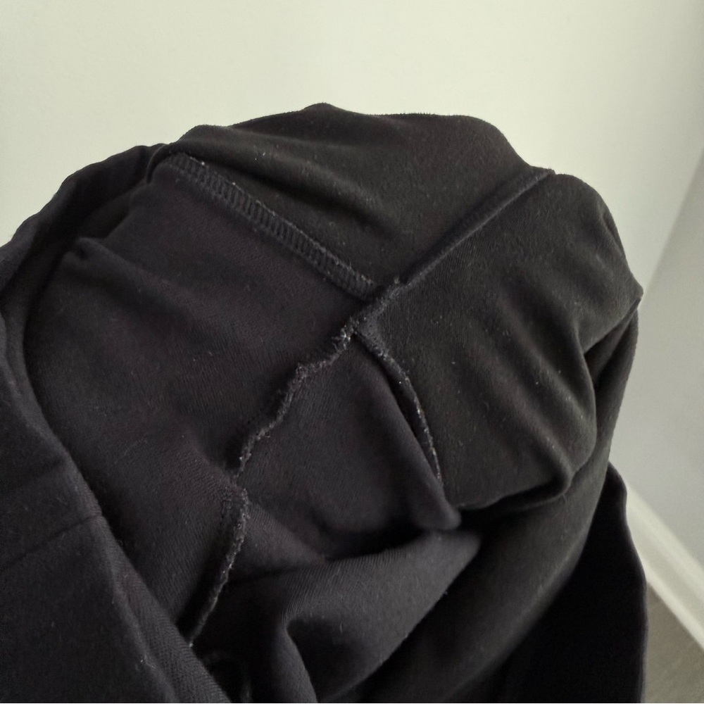 Wolford Estella Faux Suede Leggings Black Size 4 Mixed Media Velour Skinny Pant - Picture 14 of 16